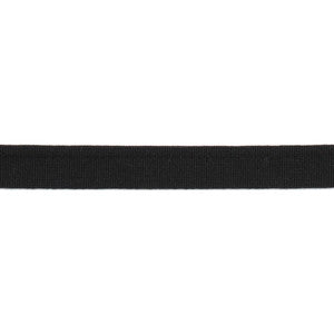 Versailles 1/4" Grosgrain Ribbon Black by Europatex Fabric