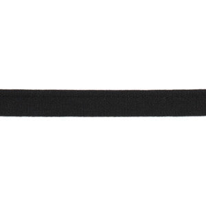 Versailles 1/4" Grosgrain Ribbon Lip Cord Black by Europatex Fabric