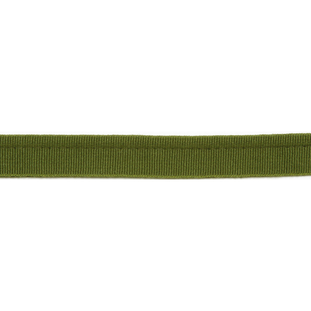 Versailles 1/4" Grosgrain Ribbon Lip Cord Olive by Europatex Fabric Versailles 64% Rayon, 34% Cotton, 2% Polyester 0.25 inches - Fabric Carolina -