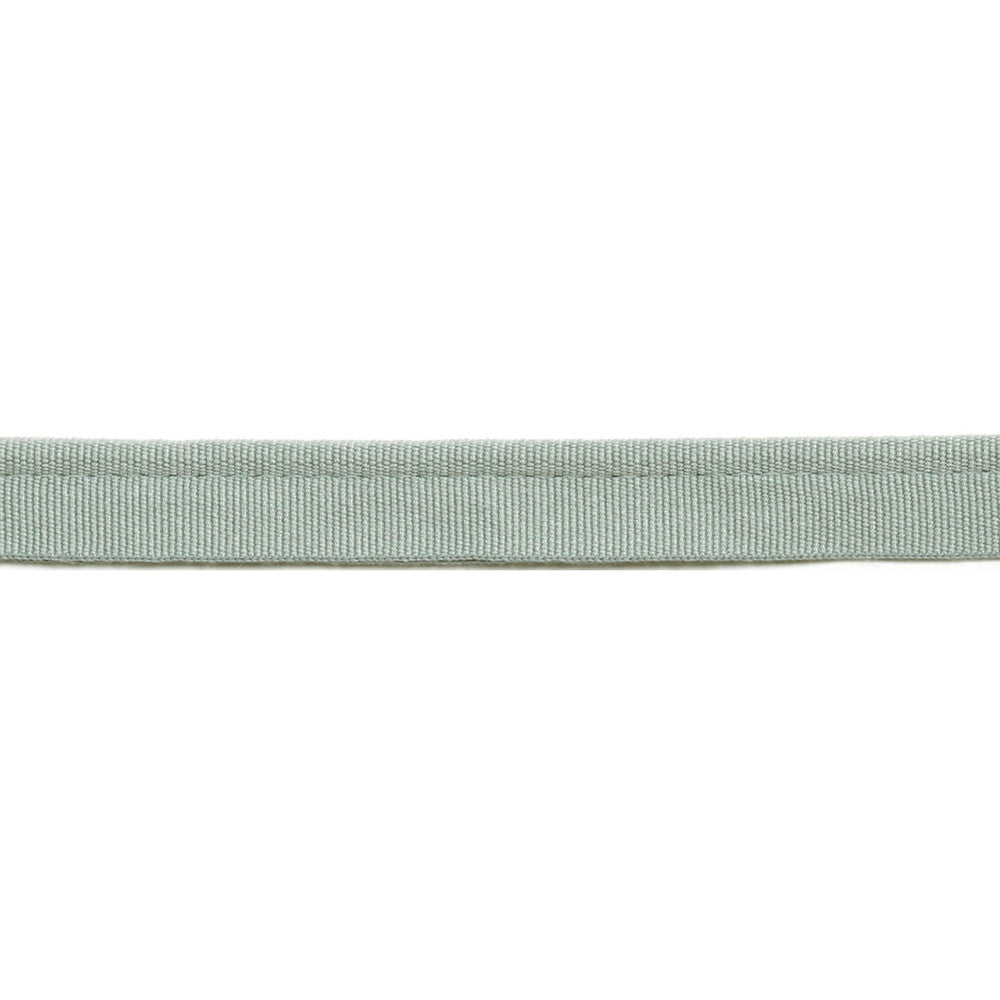 Versailles 1/4" Grosgrain Ribbon Lip Cord Soft Mineral by Europatex Fabric Versailles 64% Rayon, 34% Cotton, 2% Polyester 0.25 inches - Fabric Carolina -