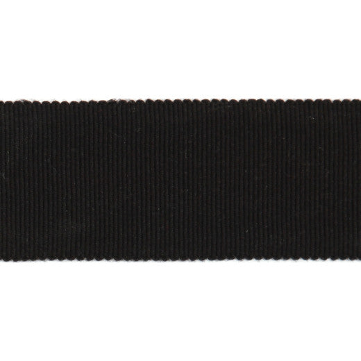 Versailles 1.5" Grosgrain Ribbon - Black by Europatex Fabric Versailles 100% Rayon China See Sample Horizontal: N/A and Vertical: N/A 1.50 inches  - Fabric Carolina -