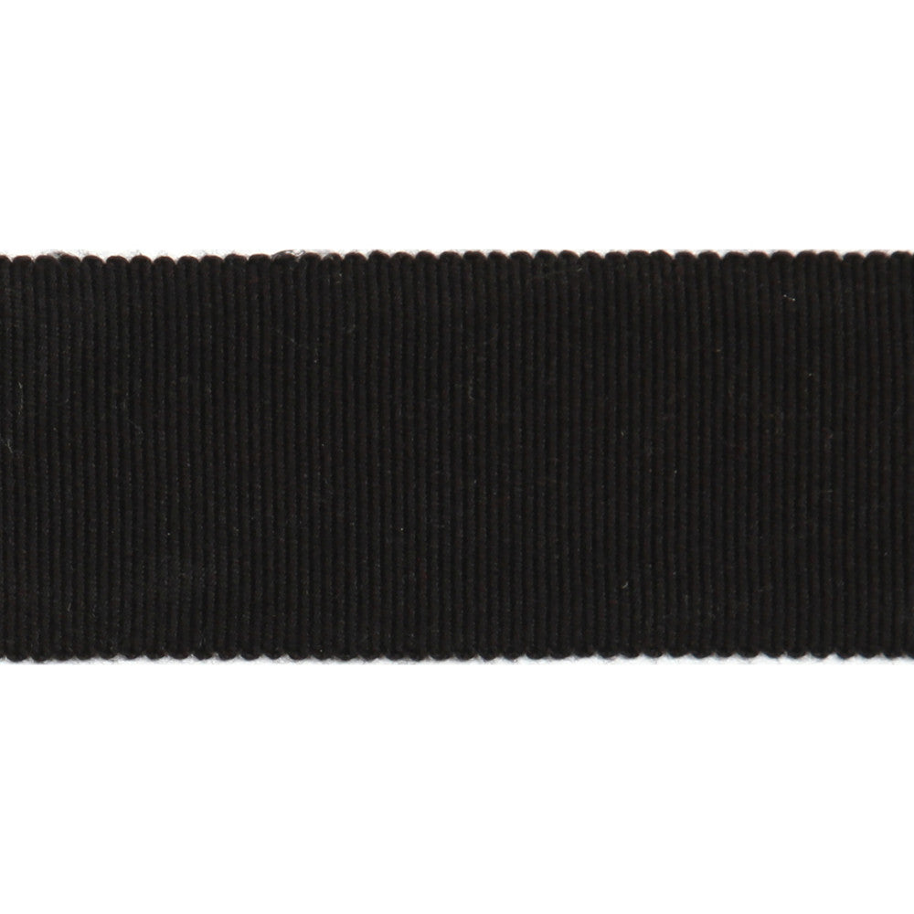 Versailles 1.5" Grosgrain Ribbon Tape Black by Europatex Fabric Versailles 100% Rayon 1.50 inches - Fabric Carolina -
