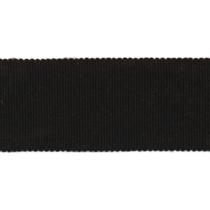 Versailles 1.5" Grosgrain Ribbon Tape Black by Europatex Fabric Versailles 100% Rayon 1.50 inches - Fabric Carolina -