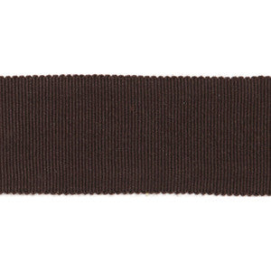 Versailles 1.5" Grosgrain Ribbon Tape Chocolate by Europatex Fabric