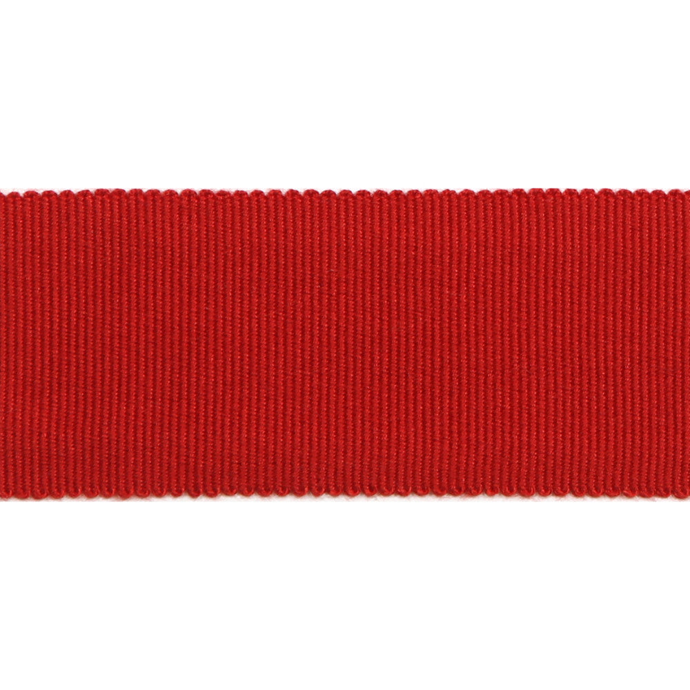 Versailles 1.5" Grosgrain Ribbon Tape Red by Europatex Fabric Versailles 100% Rayon 1.50 inches - Fabric Carolina -