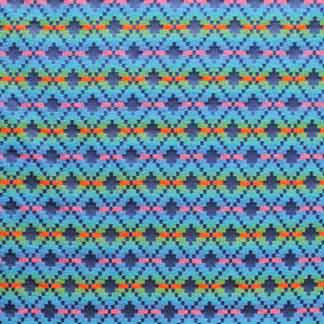 Voyages Reservoir 7356711008 by Carole Fabric Exclusive Emblazon 61% Acrylic, 39% Polyester USA H: 3"V, 2-3/8"H  54" Minimum (See sample for specifics) - Fabric Carolina - Carole Exclusive