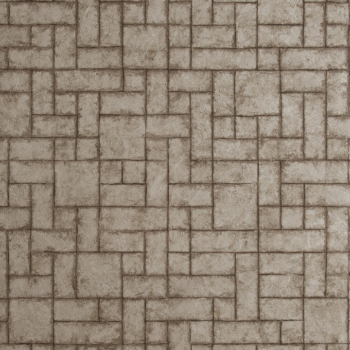 Sandstone Antique by Clarke And Clarke Designer Wallcovering CLARKE & CLARKE REFLECTIONS WOOD PULP - 74%;BINDER - 13%;POLYESTER - 13% United Kingdom - Horizontal: 20.875 and Vertical: 10.5 20.875 - Swanky Fabrics -