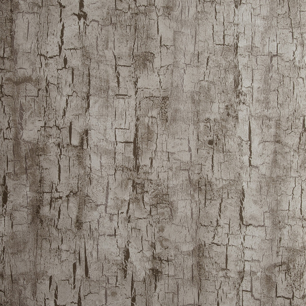 Tree Bark Pewter by Clarke And Clarke Wallcovering CLARKE & CLARKE REFLECTIONS WOOD PULP - 74%;BINDER - 13%;POLYESTER - 13% United Kingdom - Horizontal: 20.875 and Vertical: 10.5 20.875 - Fabric Carolina -