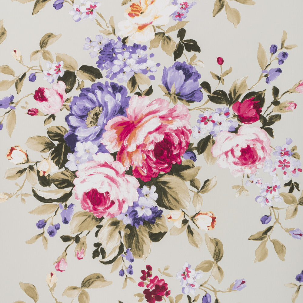 Emeline Multi by Clarke And Clarke Wallcovering CLARKE & CLARKE COLONY Belgium Horizontal: 0 and Vertical: 20.875 20.875 - Fabric Carolina -