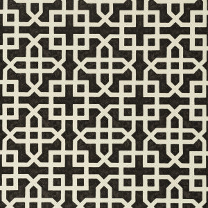 Monserrat Ebony by Clarke And Clarke Wallcovering