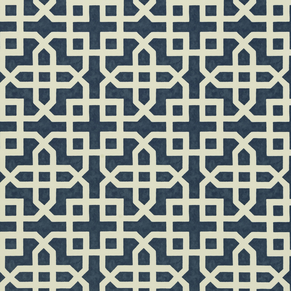 Monserrat Indigo by Clarke And Clarke Wallcovering CLARKE & CLARKE COLONY Belgium Horizontal: 0 and Vertical: 7 20.875 - Fabric Carolina -