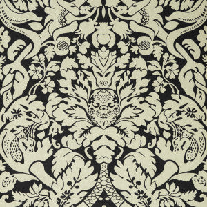 Valentina Ebony by Clarke And Clarke Wallcovering