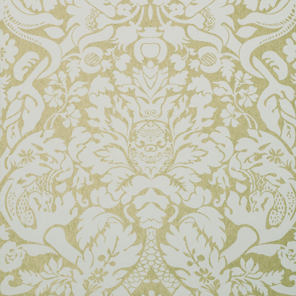 Valentina Gold by Clarke And Clarke Wallcovering CLARKE & CLARKE COLONY - Belgium - Horizontal: 0 and Vertical: 25.25 20.875 - Fabric Carolina -