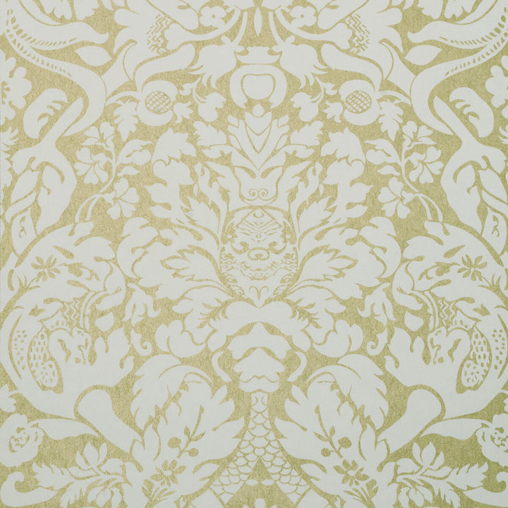 Valentina Gold by Clarke And Clarke Wallcovering CLARKE & CLARKE COLONY - Belgium - Horizontal: 0 and Vertical: 25.25 20.875 - Fabric Carolina -