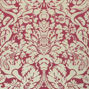 Valentina Raspberry by Clarke And Clarke Wallcovering