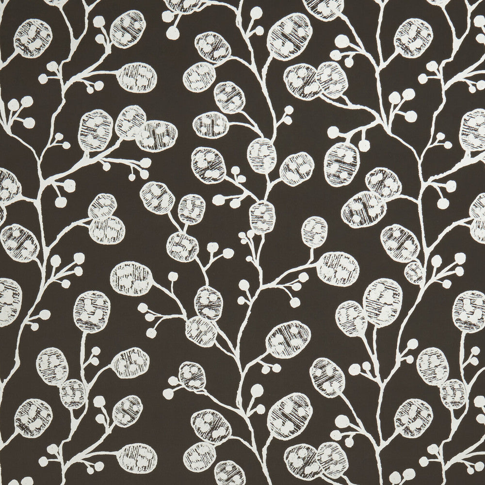 Honesty Charcoal/Gold by Clarke And Clarke Wallcovering CLARKE & CLARKE BOTANICA United Kingdom Horizontal: and Vertical: 20.5 - Fabric Carolina -