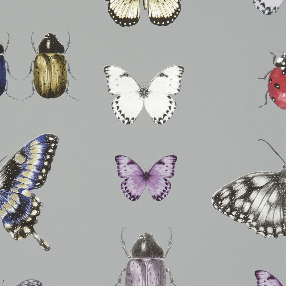 Papilio Heather/Gilver by Clarke And Clarke Wallcovering CLARKE & CLARKE BOTANICA - United Kingdom - Horizontal: - and Vertical: - 20.5 - Fabric Carolina -