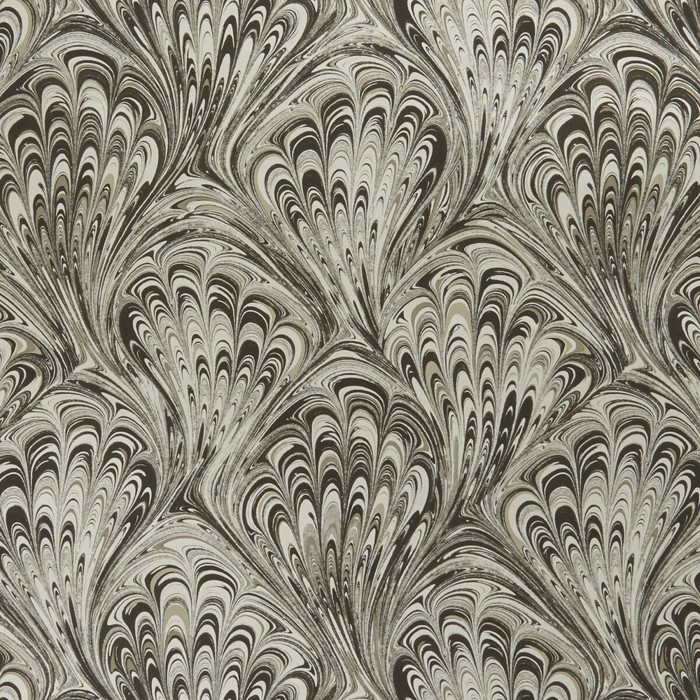 Pavone Charcoal/Gold by Clarke And Clarke Wallcovering CLARKE & CLARKE BOTANICA United Kingdom Horizontal: and Vertical: 20.5 - Fabric Carolina -