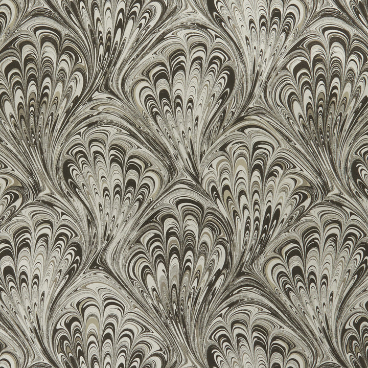 Pavone Charcoal/Gold by Clarke And Clarke Wallcovering CLARKE & CLARKE BOTANICA United Kingdom Horizontal: and Vertical: 20.5 - Fabric Carolina -