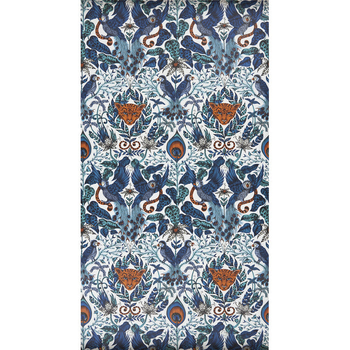 Amazon Blue by Clarke And Clarke Wallcovering ANIMALIA BY EMMA J SHIPLEY FOR C&C United Kingdom Horizontal: 0 and Vertical: 18 20.5 - Fabric Carolina -