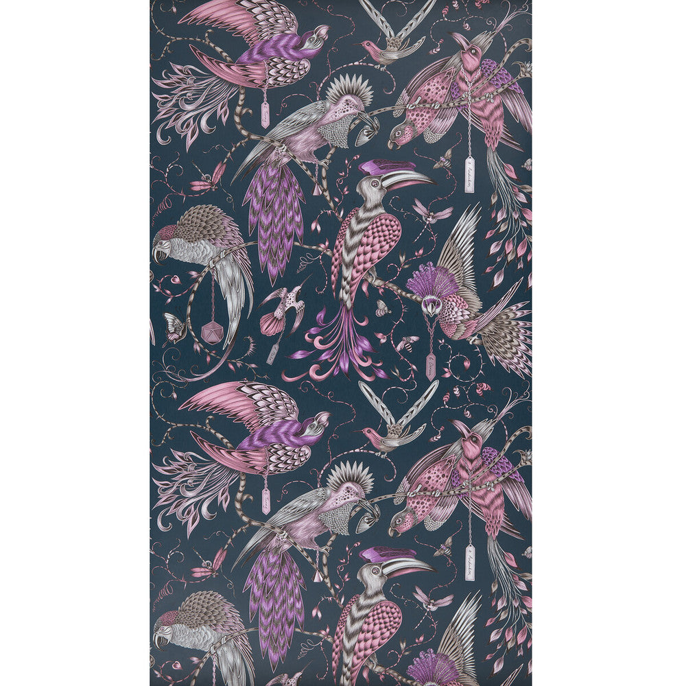 Audubon Pink by Clarke And Clarke Wallcovering ANIMALIA BY EMMA J SHIPLEY FOR C&C NON WOVEN - 100% United Kingdom - Horizontal: 0 and Vertical: 20.5 20.5 - Fabric Carolina -