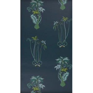 Jungle Palms Navy by Clarke And Clarke Wallcovering