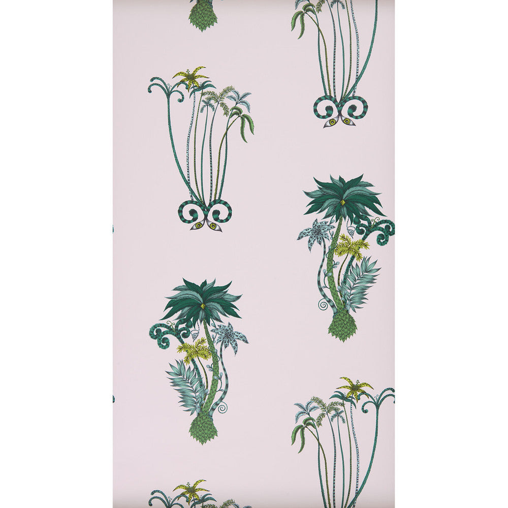 Jungle Palms Pink by Clarke And Clarke Wallcovering ANIMALIA BY EMMA J SHIPLEY FOR C&C United Kingdom Horizontal: 0 and Vertical: 30.125 20.5 - Fabric Carolina -