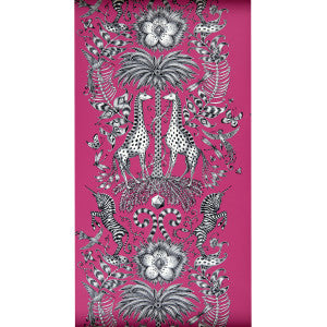 Kruger Magenta by Clarke And Clarke Wallcovering
