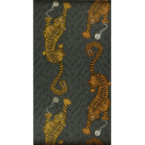 Tigris Flame by Clarke And Clarke Wallcovering