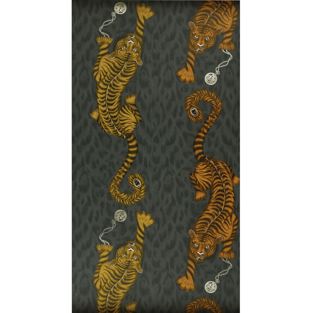 Tigris Flame by Clarke And Clarke Wallcovering Clarke And Clarke Wallcovering Tigris FlameWallcovering ANIMALIA BY EMMA J SHIPLEY FOR C&C United Kingdom </p><p>Repeat: H: 0, V: 25.25 20.5 - Fabric Carolina -