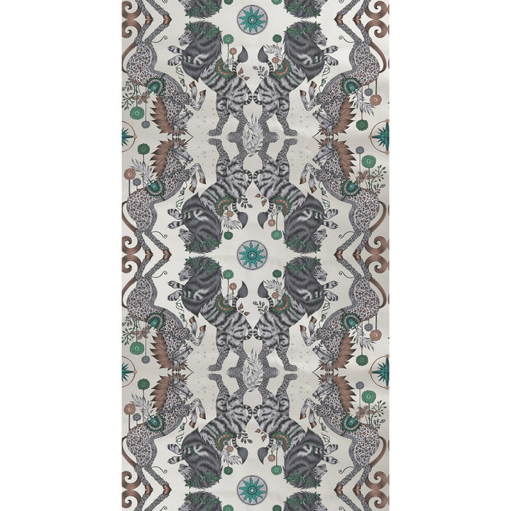 Caspian Wp Gilver by Clarke And Clarke Wallcovering WILDERIE BY EMMA J SHIPLEY FOR C&C NON WOVEN - 100% United Kingdom Horizontal: 0 and Vertical: 18 21 - Fabric Carolina -