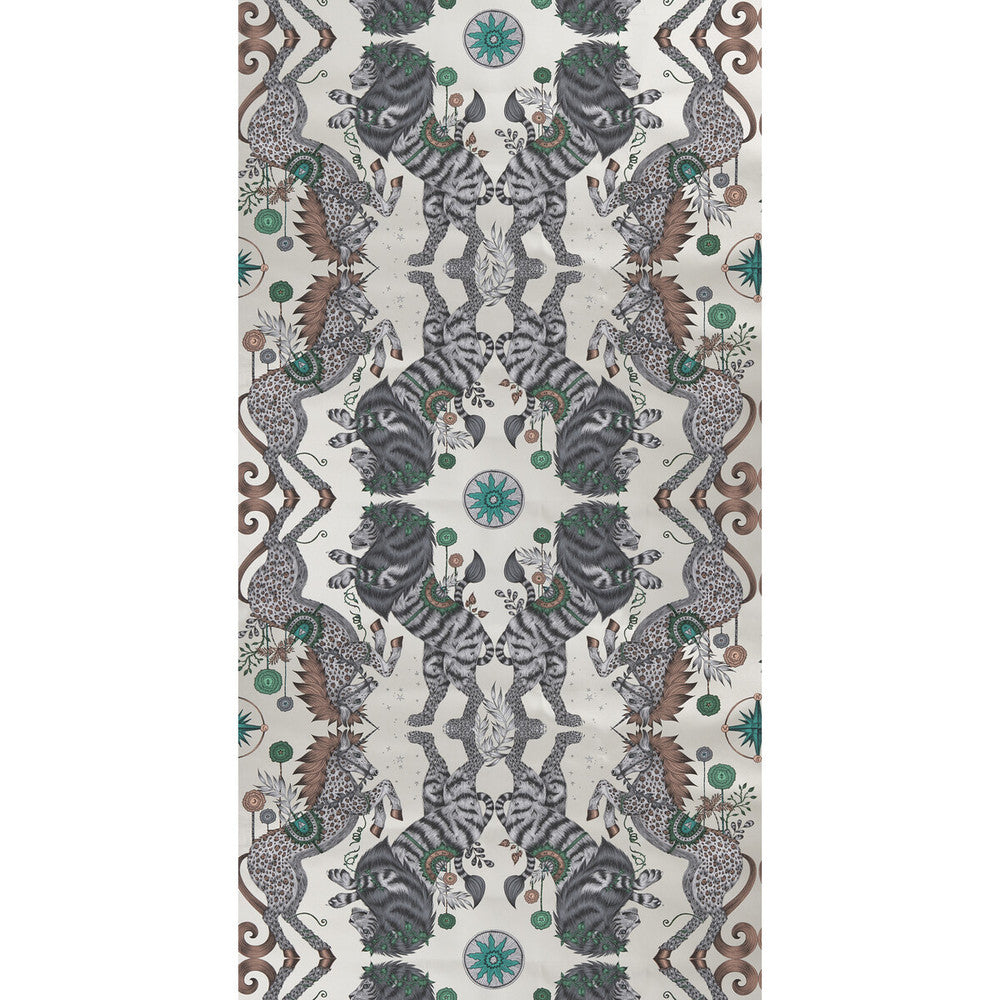 Caspian Wp Gilver by Clarke And Clarke Wallcovering WILDERIE BY EMMA J SHIPLEY FOR C&C NON WOVEN - 100% United Kingdom Horizontal: 0 and Vertical: 18 21 - Fabric Carolina -