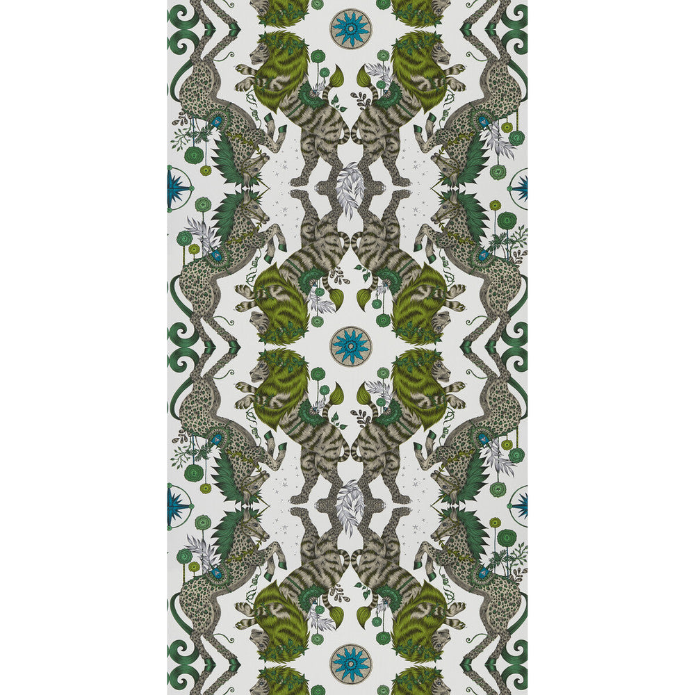 Caspian Wp Lime by Clarke And Clarke Wallcovering WILDERIE BY EMMA J SHIPLEY FOR C&C NON WOVEN - 100% United Kingdom Horizontal: 0 and Vertical: 18 21 - Fabric Carolina -