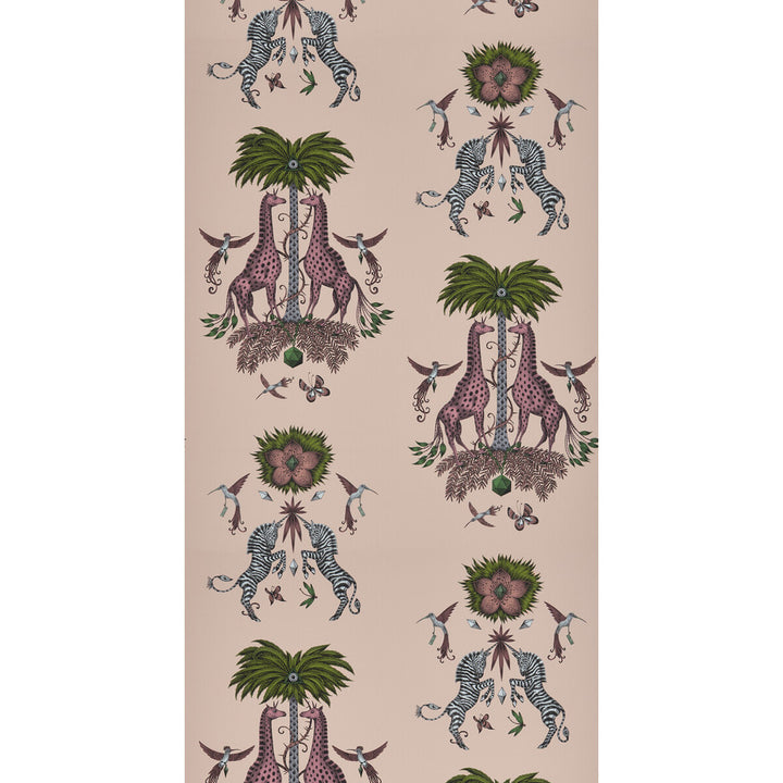 Creatura Pink by Clarke And Clarke Wallcovering WILDERIE BY EMMA J SHIPLEY FOR C&C NON WOVEN - 100% United Kingdom Horizontal: 0 and Vertical: 25.24 21 - Fabric Carolina -
