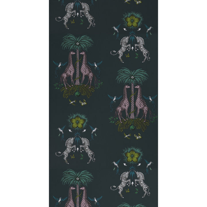 Creatura Teal by Clarke And Clarke Wallcovering Clarke And Clarke Wallcovering Creatura Teal Wallcovering WILDERIE BY EMMA J SHIPLEY FOR C&C NON WOVEN - 100% United Kingdom </p><p>Repeat: H: 0, V: 25.24 21 - Fabric Carolina -