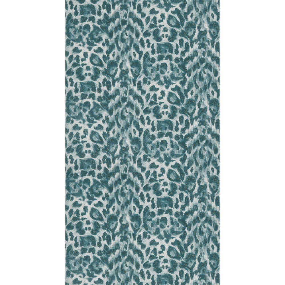Felis Teal/Lime by Clarke And Clarke Wallcovering WILDERIE BY EMMA J SHIPLEY FOR C&C NON WOVEN - 100% United Kingdom Horizontal: 0 and Vertical: 10.24 21 - Fabric Carolina -