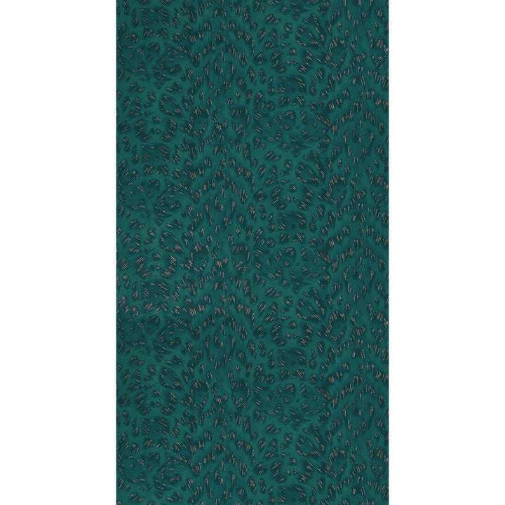 Felis Teal/Rose Gold by Clarke And Clarke Designer Wallcovering WILDERIE BY EMMA J SHIPLEY FOR C&C NON WOVEN - 100% United Kingdom Horizontal: 0 and Vertical: 10.24 21 - Swanky Fabrics -