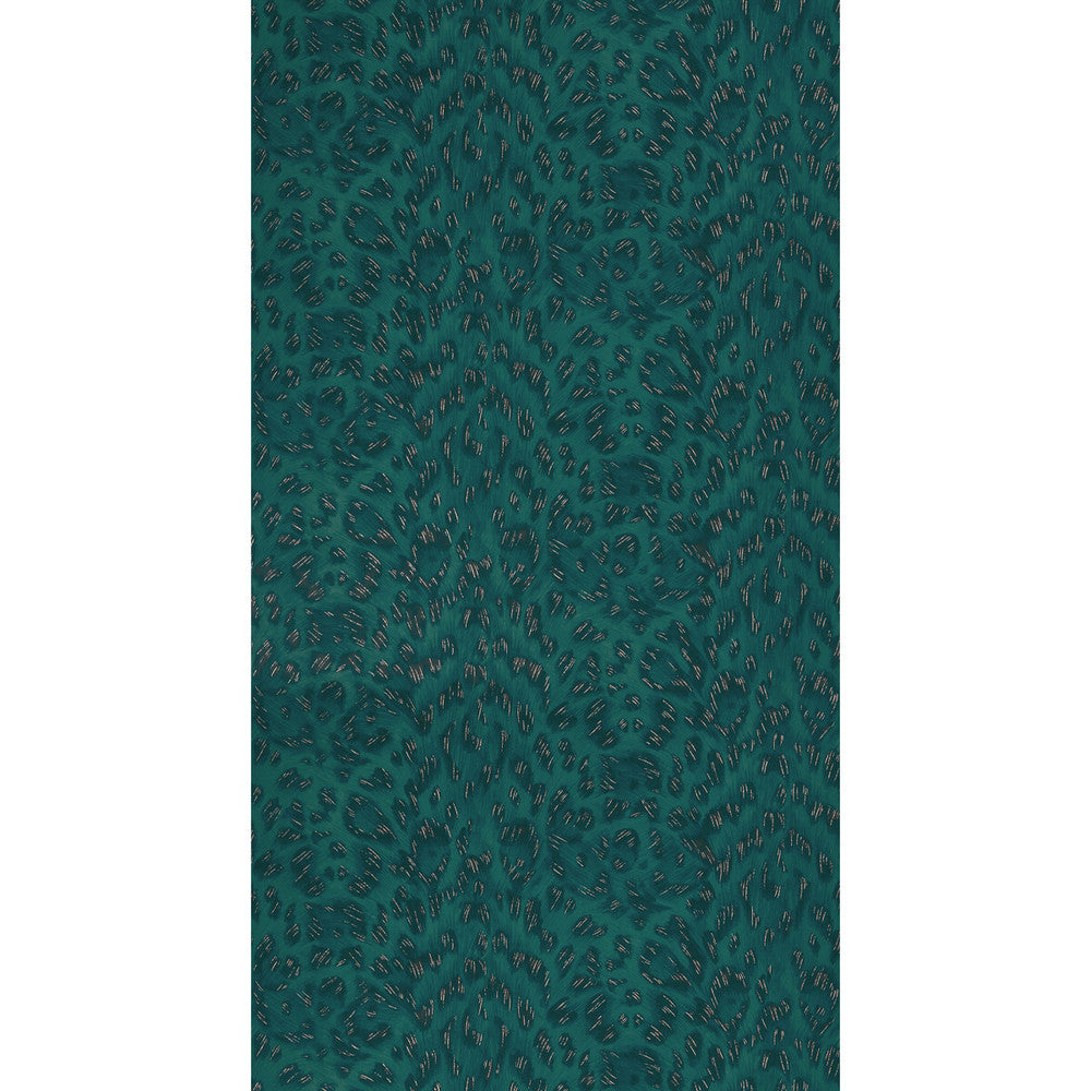 Felis Teal/Rose Gold by Clarke And Clarke Wallcovering WILDERIE BY EMMA J SHIPLEY FOR C&C NON WOVEN - 100% United Kingdom Horizontal: 0 and Vertical: 10.24 21 - Fabric Carolina -