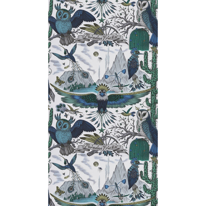 Frontier Blue by Clarke And Clarke Wallcovering Clarke And Clarke Wallcovering Frontier Blue Wallcovering WILDERIE BY EMMA J SHIPLEY FOR C&C NON WOVEN - 100% United Kingdom </p><p>Repeat: H: 0, V: 20.48 21 - Fabric Carolina -