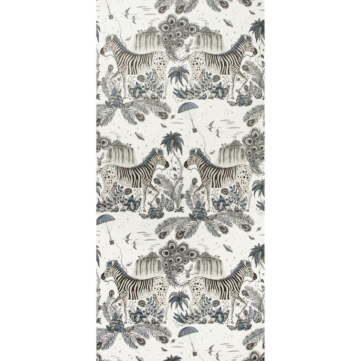 Lost World Blue by Clarke And Clarke Wallcovering Clarke And Clarke Wallcovering Lost World Blue Wallcovering WILDERIE BY EMMA J SHIPLEY FOR C&C NON WOVEN - 100% United Kingdom </p><p>Repeat: H: 0, V: 27.01 21 - Fabric Carolina -