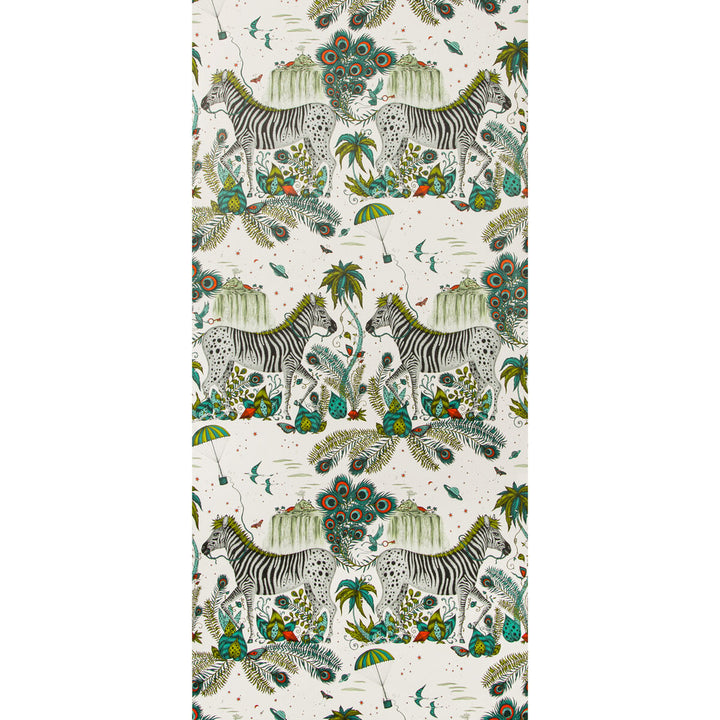 Lost World Green by Clarke And Clarke Wallcovering WILDERIE BY EMMA J SHIPLEY FOR C&C NON WOVEN - 100% United Kingdom Horizontal: 0 and Vertical: 27.01 21 - Fabric Carolina -
