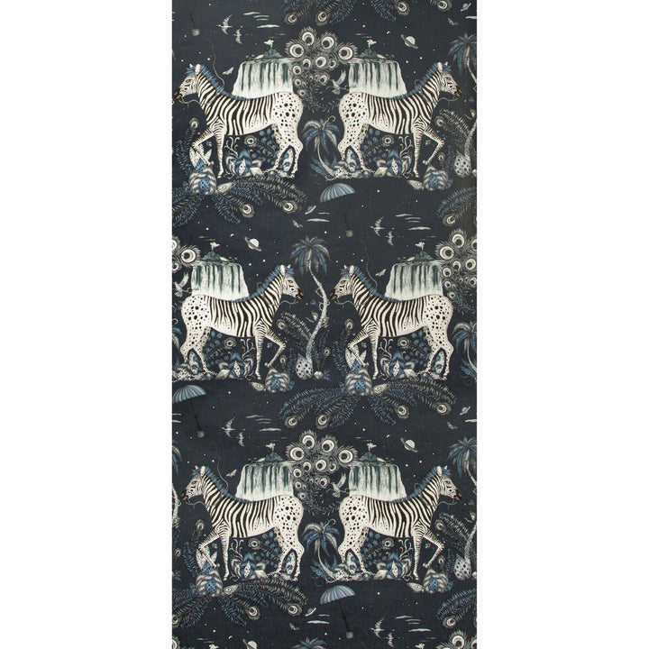 Lost World Navy by Clarke And Clarke Wallcovering WILDERIE BY EMMA J SHIPLEY FOR C&C NON WOVEN - 100% United Kingdom Horizontal: 0 and Vertical: 27.01 21 - Fabric Carolina -