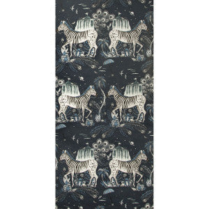 Lost World Navy by Clarke And Clarke Wallcovering