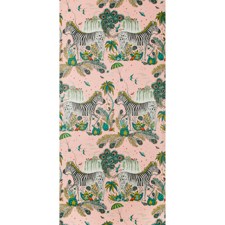 Lost World Pink by Clarke And Clarke Wallcovering WILDERIE BY EMMA J SHIPLEY FOR C&C NON WOVEN - 100% United Kingdom Horizontal: 0 and Vertical: 27.01 21 - Fabric Carolina -