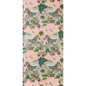 Lost World Pink by Clarke And Clarke Wallcovering