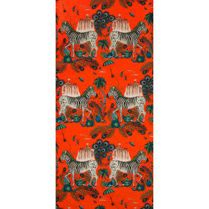 Lost World Red by Clarke And Clarke Wallcovering