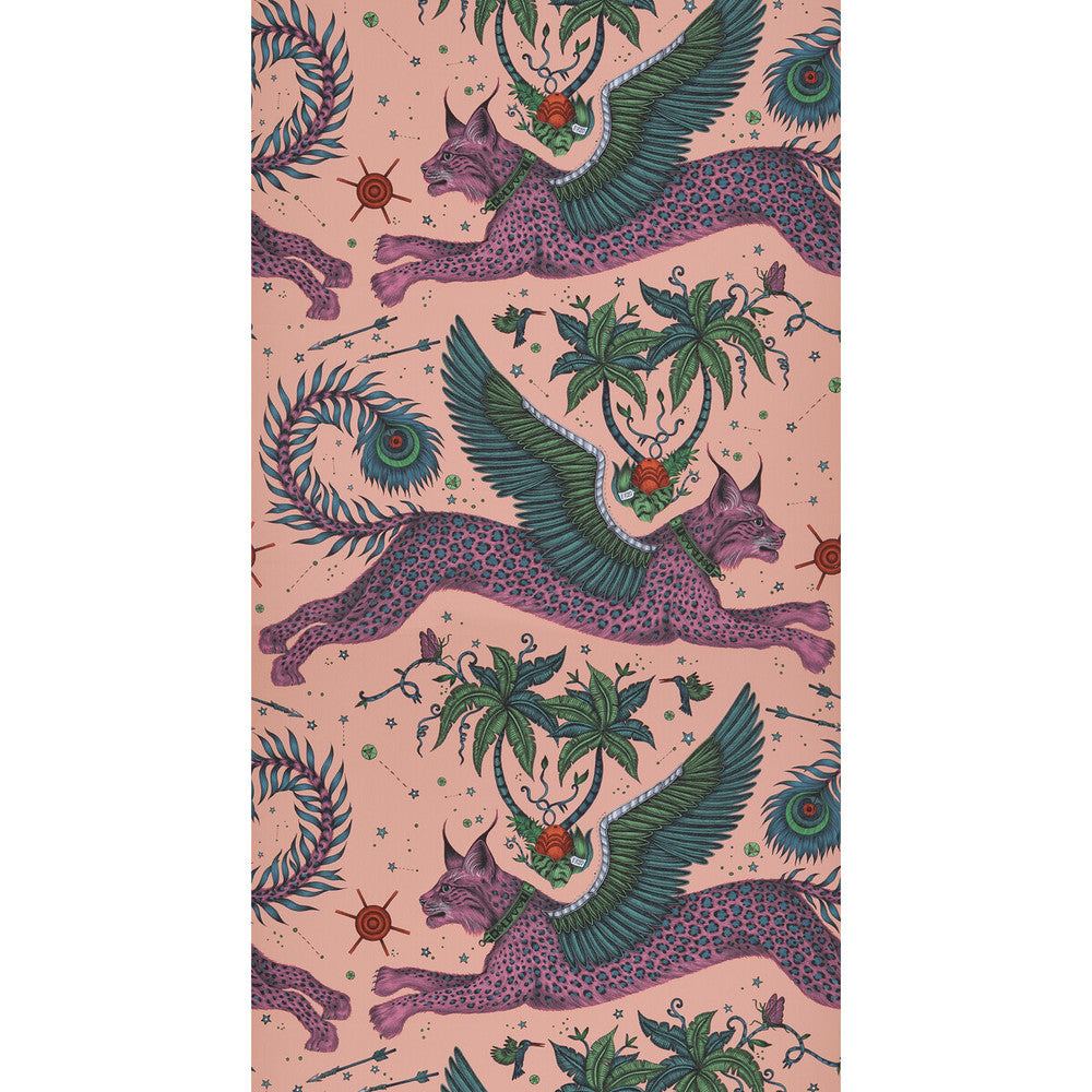 Lynx Coral by Clarke And Clarke Wallcovering Clarke And Clarke Wallcovering Lynx Coral Wallcovering WILDERIE BY EMMA J SHIPLEY FOR C&C NON WOVEN - 100% United Kingdom </p><p>Repeat: H: 0, V: 25.24 21 - Fabric Carolina -