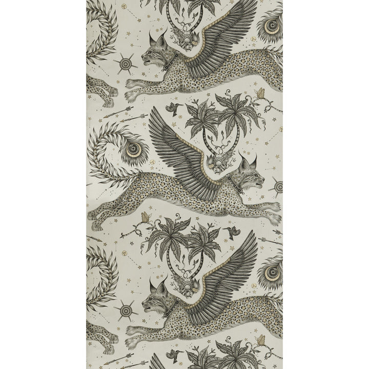 Lynx Gilver by Clarke And Clarke Wallcovering WILDERIE BY EMMA J SHIPLEY FOR C&C PAPER - 100% United Kingdom Horizontal: and Vertical: 20.5 - Fabric Carolina -