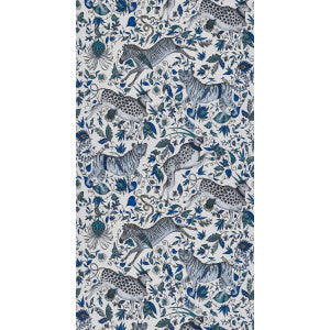 Protea Blue by Clarke And Clarke Wallcovering