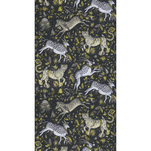 Protea Charcoal by Clarke And Clarke Wallcovering
